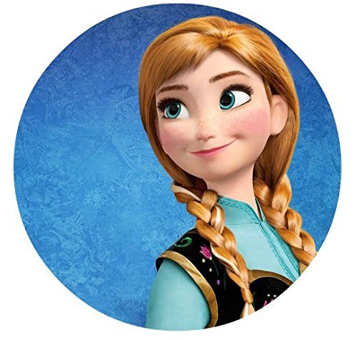 Frozen Elsa Anna Edible Image Photo Cake Topper Sheet Birthday Party - 8 Inches Round - 77854