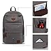 Ibagbar Vintage Canvas Backpack Rucksack Laptop Bag Computer Bag Daypack Travel Bag College Bag Book Bag School Bag Gym Bag Sports Bag Hiking Bag Camping Bag Weekend Bag (Gray 01)