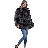 Lisa Colly Women's Winter Parka Coat Overcoat Long Sleeve Faux Fur Coat Jacket