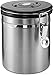 Coffee Container Airtight - Coffee Vault - by Mixpresso (16 Ounces, Stainless Steel)