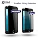 D&P Privacy Screen Protector 3D Curve for iPhone 7 Plus, Anti-Spy Tempered Glass Full Screen Protector Case Friendly, Dry Film Screen Protector Front and Back Anti-Glare Anti-Scratch [Black]