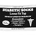 Falari 12-Pack Crew Length Diabetic and Circulatory Non Binding Physicians Approved Socks (US, Numeric, 10, 13, Regular, Regular, Black)