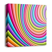 Canvas Wall Art Rainbow Canvas Prints Home Artwork Decoration for Living Room,Bedroom - 12x12 inches