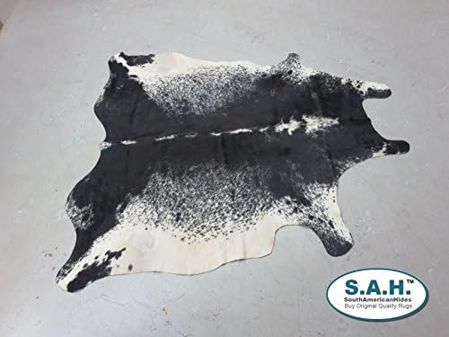 Salt and Pepper Cowhide Rug Large Size 5ft x 7ft 150cm x 210cm - Top Quality