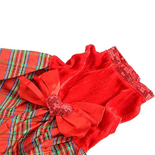 Mosunx Pet Puppy Dog Cat Cute Jumpsuit Skirt Costume Apparel