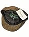 Biddy Murphy, Men's Newsboy Flat Cap, 100% Irish Wool Hat, Made in Ireland Brown S