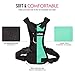 Pawaboo Dog Harness with Leash Set, X-Frame No Pull Pet Harness, Adjustable Choke Free Dog Vest Harness for Small Medium Dogs & Puppies, Breathable Puppy Vest with Leash for Walking, M, Lake Blue