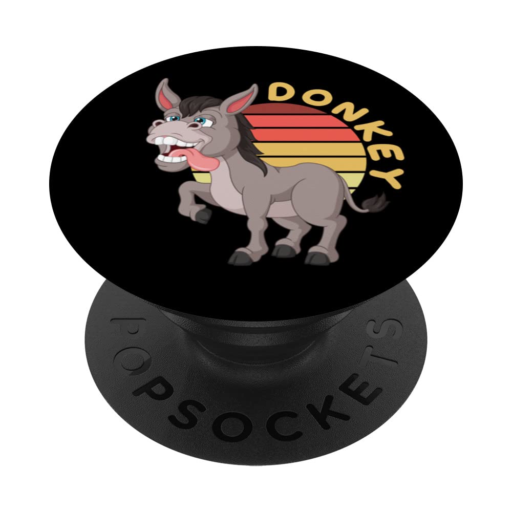Funny Mule Fans Muli Lovers Long Ear Donkey PopSockets Swappable PopGrip