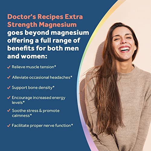Doctor’s Recipes Magnesium Glycinate, 200mg Elemental Magnesium, Extra