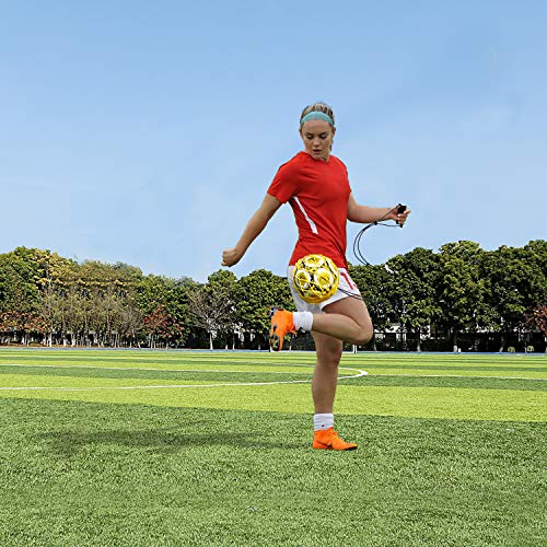 PodiuMax Handle Solo Soccer Kick Trainer with New Ball Locked Net