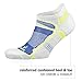 Balega Ultralight Lightweight Performance No Show Athletic Running Socks for Men and Women (1 Pair), Grey/White, Large