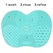 Silicone Makeup Brush Cleaning Mat, Makeup Brush Cleaner,Makeup Brush Cleaner Pad,Cosmetic Brush Cleaning Mat Portable Washing Tool Scrubber with Suction Cup (Mint Green)