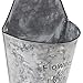 Sorbus Metal Wall Pocket Planter - Half Round Galvanized Decor - Wall Flower Holders Hanging Planters, Vintage Rustic Farmhouse Style