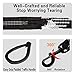 Auckpure Rope Dog Leash for Large Dogs, Innovative Design with Heavy Duty Dog Leash 2 Handles, Reflective, Perfect for Large or Medium Dog Training (Dog Leash Black)
