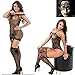 3 Pack Womens Striped Lingerie Crotchless Bodysuits Suspender fishnet Bodystocking Sexy Venetian Masquerade black