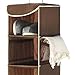 ZOBER Hanging Shoe Organizer for Closet, 10 Shelves - Hanging Shoe Rack W/Side Pockets - Narrow, Space Saving, Durable