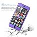Tekcoo for iPhone 7 Plus Case, [T360 HY] Ultra Thin Full Body Coverage Protection Scratch Proof Hard Slim Hybrid Cover Shell with Tempered Glass Screen Protector for iPhone 7 Plus(5.5 inch) [Purple]