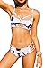 CUPSHE Women's Tie-Dyed High-Waisted Padding Bikini Set Beach Bathing Suit Multicolor
