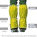 MOON LENCE Waterproof Compact Climbing Leg Gaiters, Breathable Outdoor Hiking Leggings Nylon Cloth Dust-Proof Gaiters Snowshoeing for Walking Climbing Hunting Backpacking