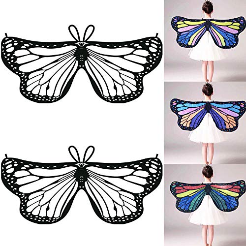 Kinrui Baby DIY Halloween/Party Prop Butterfly Wings Shawl Fairy Angel Wings Dress up Costume Accessory (B)