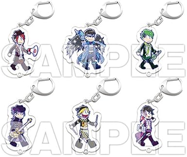 Amazon Co Jp おそ松さん へそくりウォーズ エビテン限定 バンド松 アクリルキーホルダー 缶バッジ カラ松 チョロ松 一松 十四松 トド松 ホビー 通販