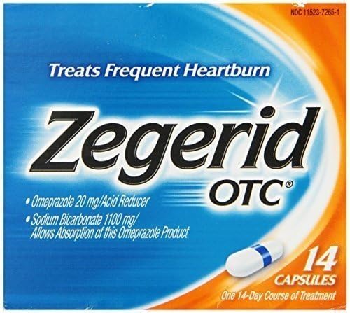 Zegerid OTC - Treats Frequent Heartburn - 14 Capsules Per Box - Pack of 2 Boxes by Zegerid