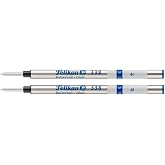 Pelikan 338 Medium Rollerball Refill - Blue (Pack of 2)