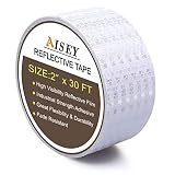 2" X 30ft Reflective Tape White Safety Warning Stickers - Reflector Tape Waterproof Outdoor