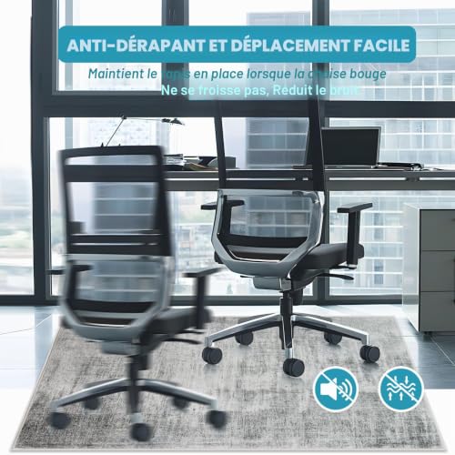 Office Chair Floor Protector Mat 120x150cm, Office Chair Protector Mat, Floor Protector Mat for Hard Floors, Office Chair Mat Non-Slip Office Chair Mat