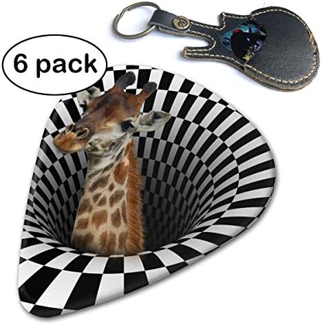 Giraffe 351 Shape Classic Picks (6 Pack) For Electric Guitar, Acoustic Guitar, Mandolin And Bass