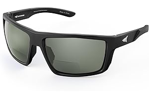 KastKing Waccamaw Polarized Bifocal Sunglasses, x1.5 x2.0 x2.5 Magnifications, Wrap Around Sport Reader Sunglasses for Men