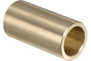uxcell Sleeve Bearings 3/4" Bore 1" OD 2" Length Cast Brass Self-Lubricating Bushing