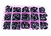 BESTCYC 75Pcs 10/12/14/16/18MM 5 Sizes in a Box Black Plastic Safety Eyes and Noses Set for Teddy Bear Doll Animal Puppet Craft