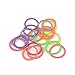 SmitCo LLC Little Girl Accessories - Play Jewelry Party Favors Set Of 10 Pre-filled Goodie Bags - 2 Neon Coil Bracelets, 1 Long Strand of Beads, 2 Emoji Rings and 1 Hair Piece, Total 60 Pieces