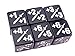 Premium MTG +1/+1 Counter Dice D6 Polyhedral- Pack of 6 Black with Silver Ink Hedral 6d6 - Magic: The Gathering TCG CCG