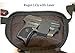 Medium-DTOM Concealed Carry Fanny Pack RUGGED ULTRA-SOFT SUEDE LEATHER-Black