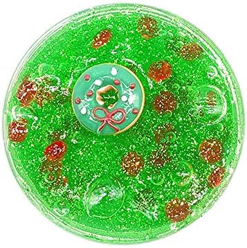 Buyeverything Christmas Slime Rainbow Fluffy Slime Cute Fairy Super Soft Jumbo Fluffy Floam Slime Putty Stress Relief Toy Cream Scented Sludge Clay Snow Mud Toys Gifts Kids Adults Xmas Party Favors