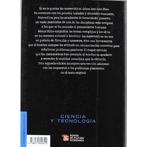 Matemáticas para los estudiantes de humanidades (Ciencia y tecnologia / Science and Technology) (Spanish Edition)