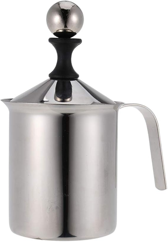 DOITOOL 800cc Stainless Steel Hand Pump Milk Frother Manual