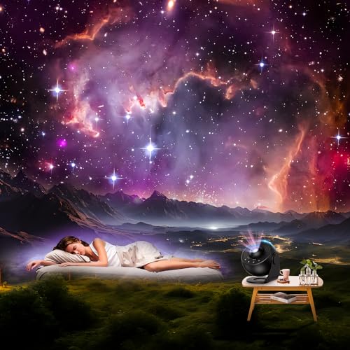 Planetarium Projector for Bedroom, 13 in 1 Galaxy Star Projector Light, Nebula Night Light with Timer, LED Space Galaxy Lamp Room Decor for Adults Kids, Black