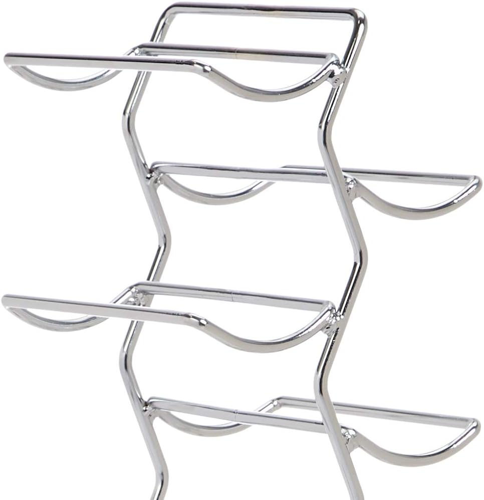Amazon Basics Modern Style Wine Rack for 12 Bottles, Large, Chrome - Image 4