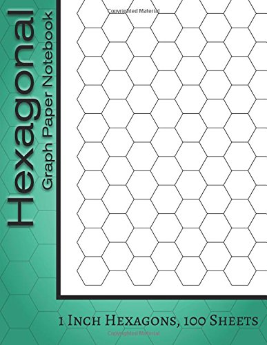 hexagonal graph paper notebook 1 inch hexagons 100 sheets hexagonal notebook not ebook hex graph paper for sketches gaming mapping graphs structuring sketches and etc hex graph paper 9781978026681 amazon com books