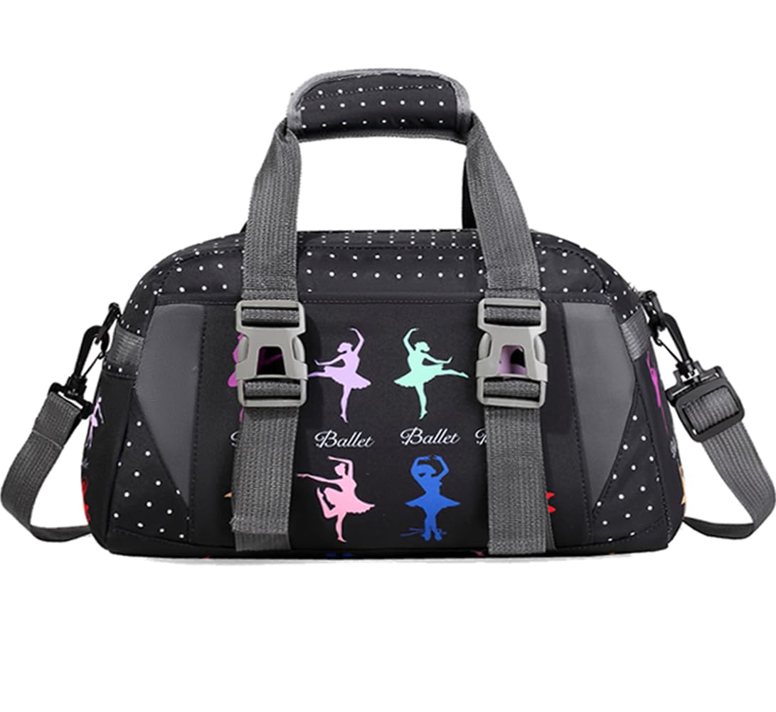 Dance Bag,Ballet Bag,Dance Bags for Girls,Small Gym Bag,Small SportsBag (Dancer, L)