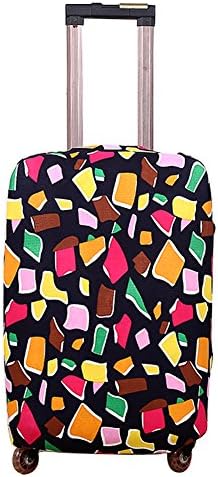 DFXIU Washable Foldable Luggage Cover Protector Fits 20/24/28 Inch Suitcase Covers (M(20"-24"), Colorful)