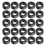 YOKIVE 100 Pcs Black Round Spacer, Not Threaded