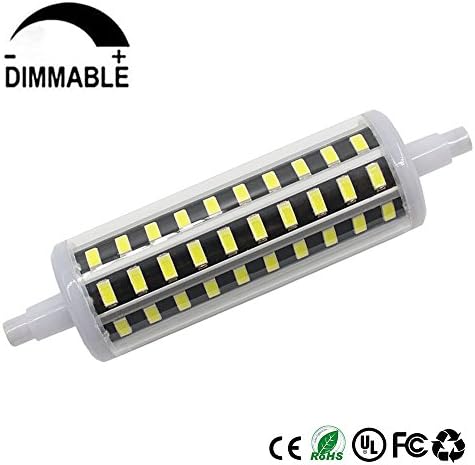 Dayker R7s LED 118mm Dimmable 10W Double Ended J Type 1000LM AC 110V R7s Standard Floodlight Halogen Replacement Bulb(Daylight)