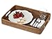 KOUBOO Laguna Serving Tray–Versatile Decorative Tray for Kitchen Table, Coffee Table, Food Serving, Breakfast Tray, Home Decor – Rattan, Wicker Tray, Hoeny-Brown