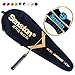 Senston N80 Graphite Single High-Grade Badminton Racquet, Professional Carbon Fiber Badminton Racket, Carrying Bag Included Gold Color