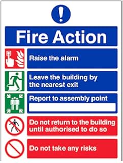 VSafety 12006BC-S - Señal de actuación en caso de fuego, actuación general en