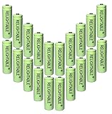 RELIGHTABLE AA NiMh 600mAh 1.2V Rechargeable Batteries for Solar Garden Lights (Pack of 20)